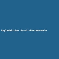 Unglaubliches Granit-Portemonnaie